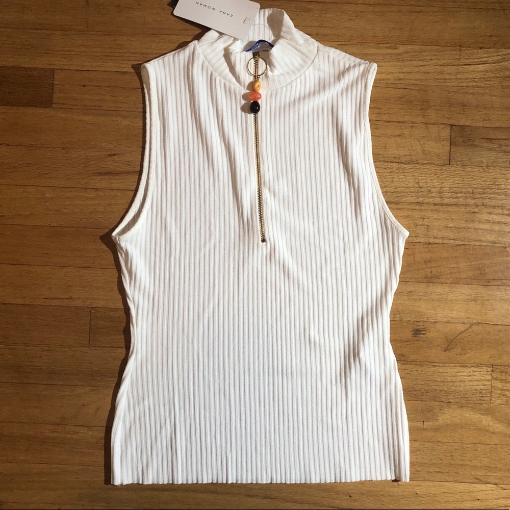 Zara Sleeveless Turtle Neck